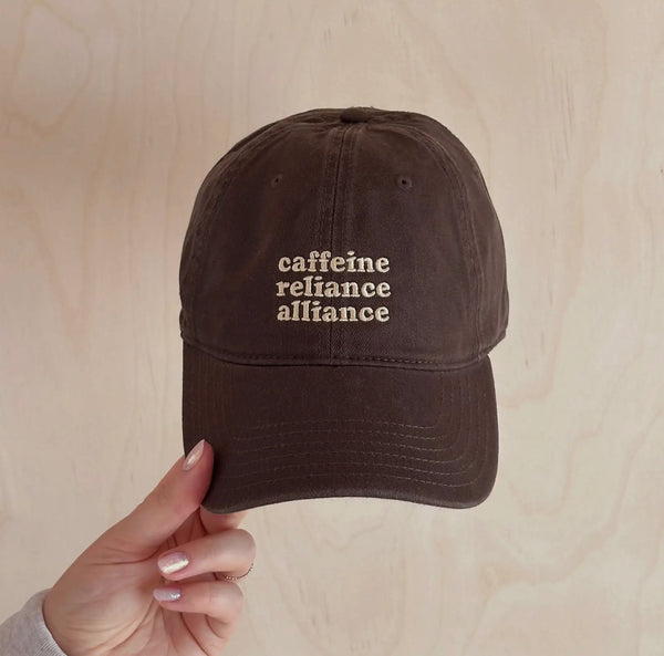 ‘Caffeine Reliance Alliance’ Cotton Baseball Cap