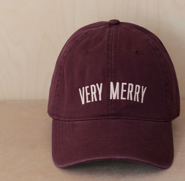 ‘Very Merry’ Cotton Baseball Cap