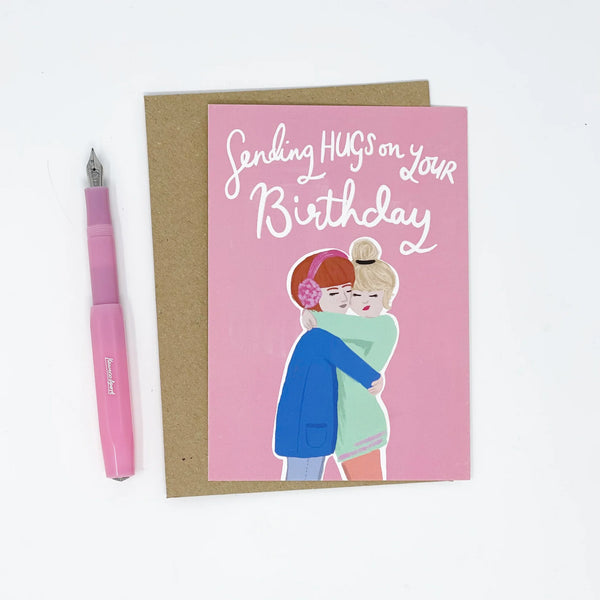 Lomond Paper Company Sending Hugs on Your Birthday Card Nest Rhiwbina Cardiff