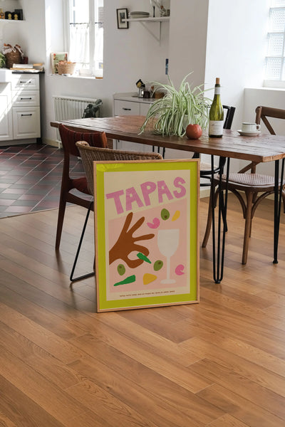 Tapas Hand Collaged Print Nest Vintage Gifts Rhiwbina Cardiff