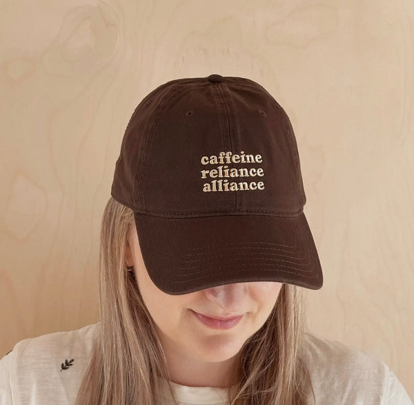 ‘Caffeine Reliance Alliance’ Cotton Baseball Cap