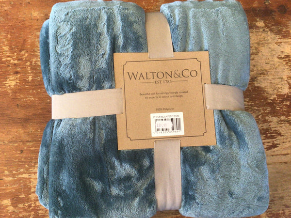 Walton&Co Throw - Smoke Blue