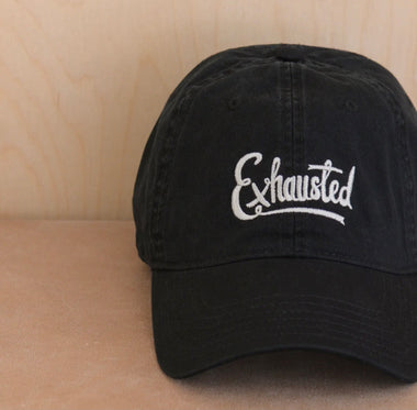 Exhausted - Cotton Baseball Cap