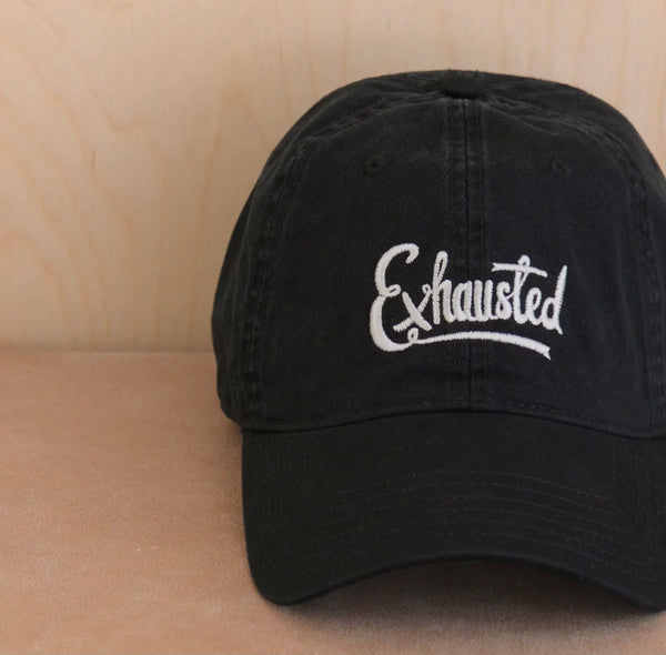 Exhausted - Cotton Baseball Cap
