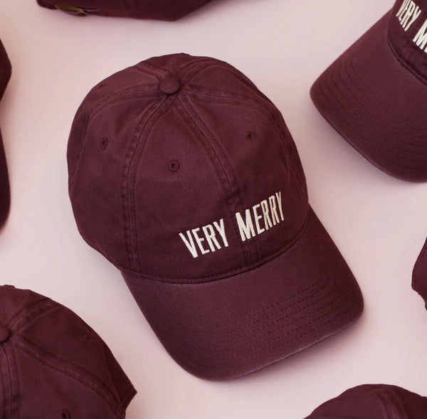 ‘Very Merry’ Cotton Baseball Cap