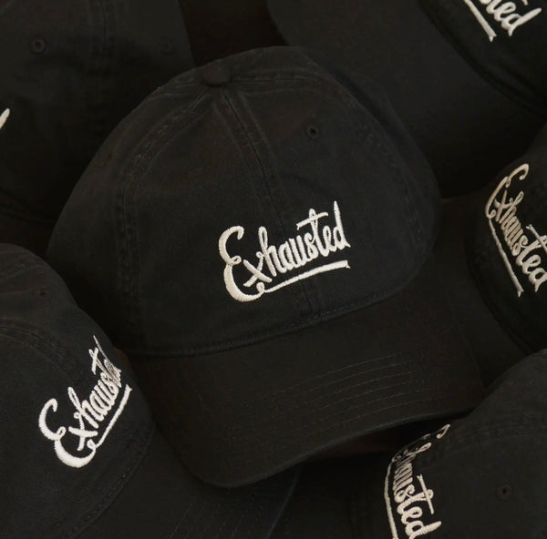 Exhausted - Cotton Baseball Cap