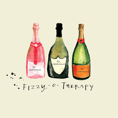 Poet and Painter Fizzy O Therapy Bottles Greetings Card Nest Rhiwbina Cardiff