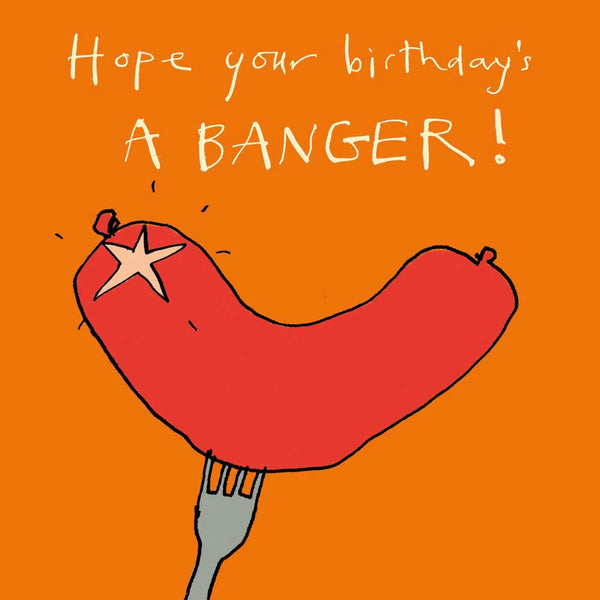 Birthday Banger Greetings Card Nest Rhiwbina Cardiff