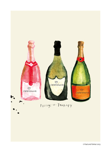 'Fizzy O Therapy' Art Print Nest Gifts Rhiwbina Cardiff