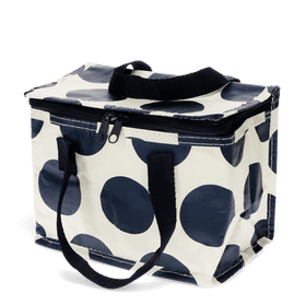 Blue Spotted Insulated Lunch Bag