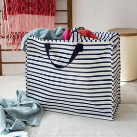 Jumbo storage bag - Nautical Stripes