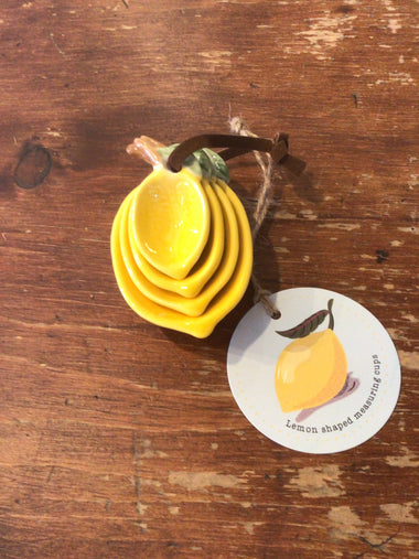 Lemon shaped measuring cups