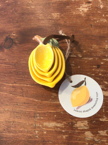 Lemon shaped measuring cups