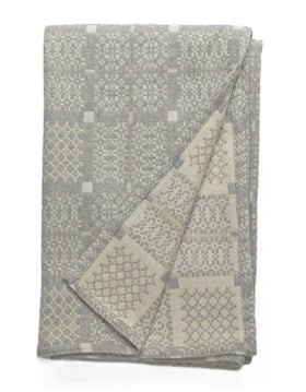 Melin Tregwynt Silver Knot Garden Throw Blanket Nest Cardiff Wales