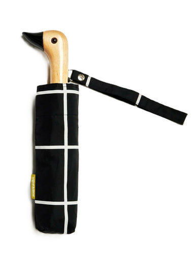 Original Duckhead Black Grid Umbrella Nest Vintage Rhiwbina Cardiff