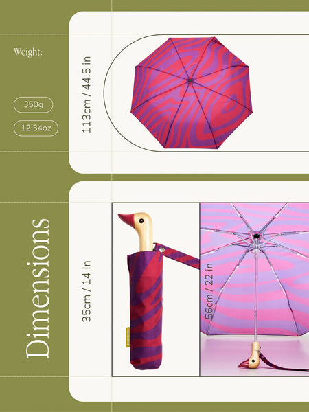 Original Duckhead Swirl in Pink Eco Friendly Umbrella