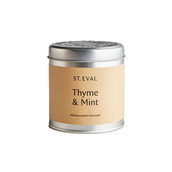 St. Eval Thyme & Mint Tin Candle Nest Gifts Rhiwbina Cardiff