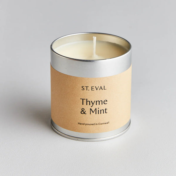 St. Eval Thyme & Mint Tin Candle Nest Gifts Rhiwbina Cardiff