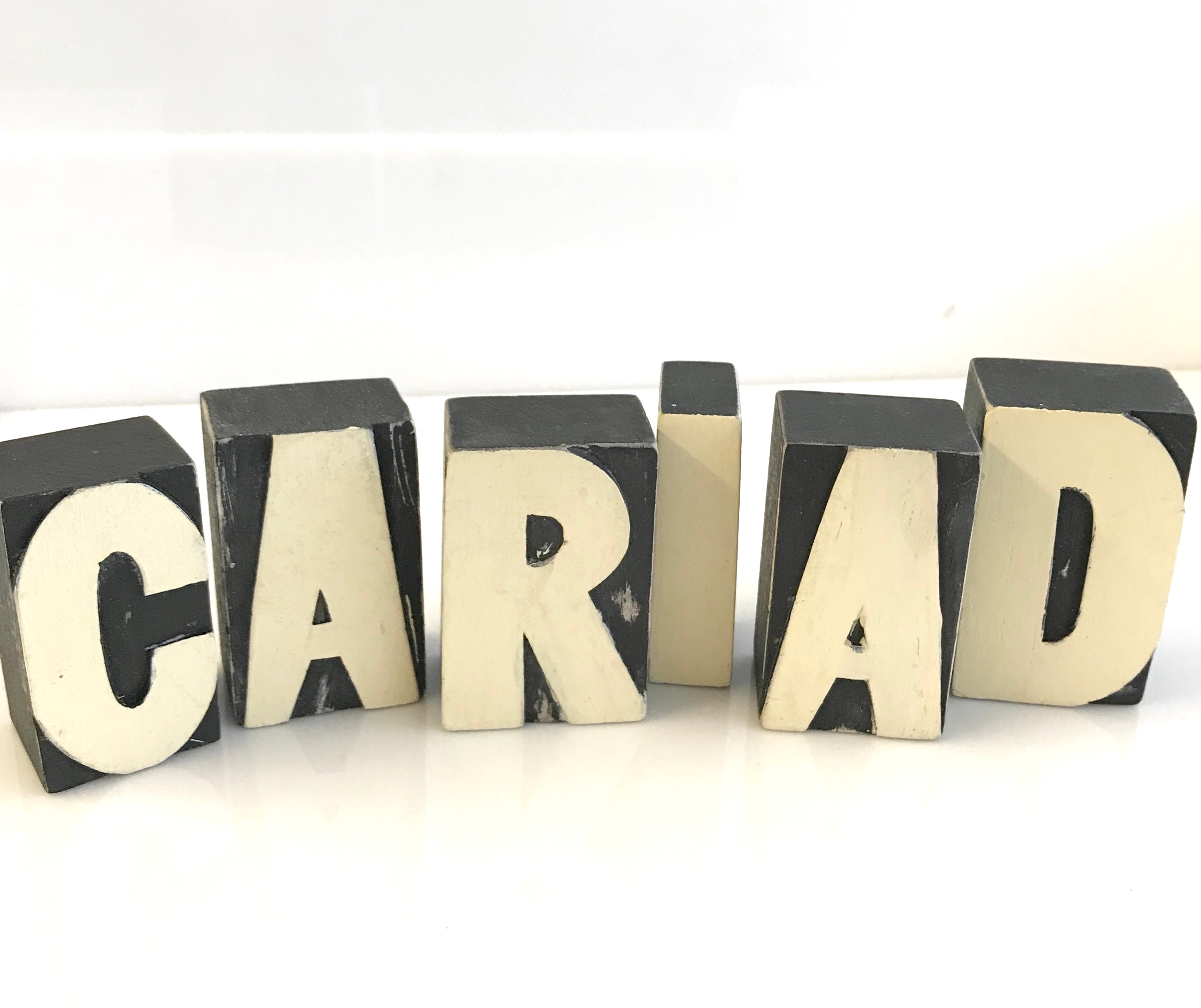 CARIAD Wooden Letters Nest Cardiff
