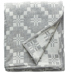 Melin Tregwynt Arian St David's Cross Throw Blanket Nest Cardiff Wales