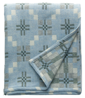 Melin Tregwynt Awyr St David's Cross Throw Blanket Nest Cardiff Wales