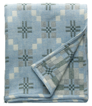Melin Tregwynt Awyr St David's Cross Throw Blanket Nest Cardiff Wales